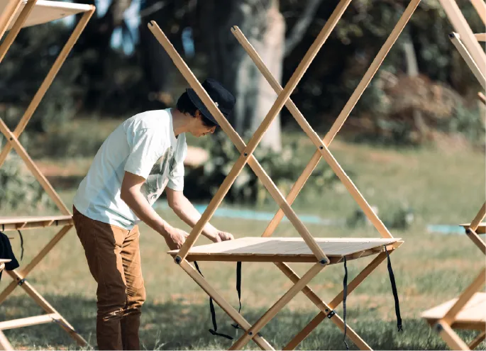 設営の手間を大幅に削減